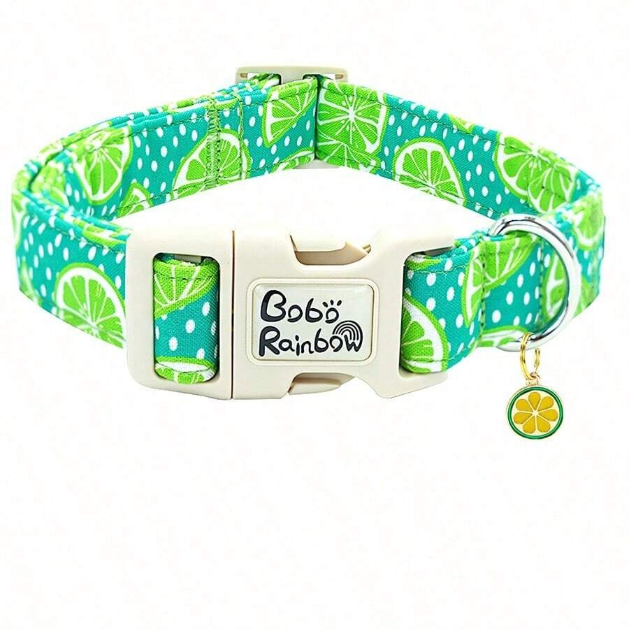 Collar para Perro Bobo Rainbow con Estampado, Ajustable, Suave y Cómodo - verde menta - Ver 1