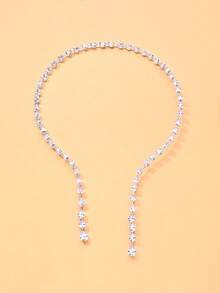 FAAABULS 1pc New Fashion Versatile Water Drop Open Collar Necklace Sexy Collarbone Chain - Geometry - View 9