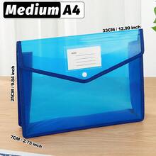 A4/B5/FC Back-To-School Must-Have | Transparent Snap-Button Expanding File Bag,Multi-Color Durable PP Accordion Pocket,Lightweight Waterproof Organizer For Students&Office,Cute Stationery Storage For Campus,Daily Commute, Study Group,Travel - Landscape - View 14