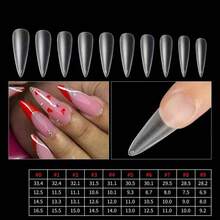Soft Rubber Nail Clippers, Matte Full Coverage Press-On Nails, Pointed Nails, Coffin Shaped Nails, Peelable Glue Extension Nail Stickers, Capsule Press-On Nails, Nail Art Supplies, Suitable For Girls And Women Nail DIY - Multicolor - View 10