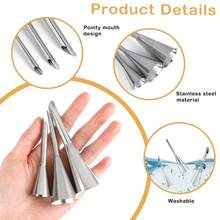 77pcs Piping Tools Set Includes 50pcs 12-Inch Thickened Piping Bags, 3 Types Of Puff Tips, 7 Piping Tips, 12 Common Cream Piping Tips, 5 Adapter Connectors, Suitable For Cake Decoration, Creative DIY Baking Tools, Christmas And New Year Gift - View 6