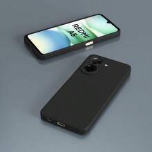 1 buah: Casing Ponsel Hitam Model Terbaru untuk Ponsel X Iao Mi, Cocok untuk Redmi 15a dan A7 Pro, Casing Ponsel Hitam, Casing Ponsel Anti Jatuh, Casing Ponsel Warna Solid, Casing Ponsel Sederhana, Pelindung Belakang Anti Guncangan dan Anti Jatuh, Casing Ponsel Tipis dan Lembut dengan Potongan Presisi, Pelindung Anti Guncangan yang Pas - Hitam - View 4
