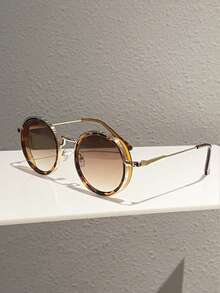 1 Pc Oversized Round Fashion Glasses For Women 2026 New In Full Rim Casual Decorative Glasses Stylish Design Ladies' Fashion Accessories - 3800 - View 8