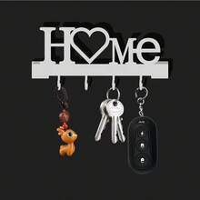 1PC HOME Key Holder Wall Mounted Entryway Shelf Ornament Key Hook Storage No-Drill Home Living Room Decoration - Multicolor - View 7