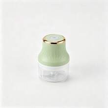 Mini Processador Triturador Sem Fio Elétrico 250ML De Alimentos Para Legumes Alho Gengibre - Verde Menta - Visão 9