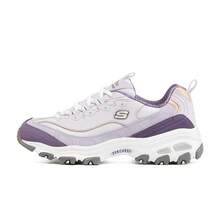 Skechers D'Lites Retro Chunky Dad Shoes Thick Sole Platform Sneakers - Mauve Purple - View 2