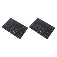 qialeduo 2 Packs QWERTY English Keyboard Letter Stickers, Self Adhesive PVC Key Decals For Notebook Desktop Keyboard - View 5