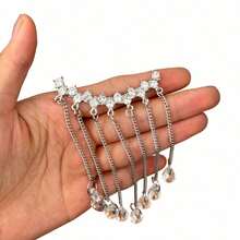 Tassel Phone Case Pendant DIY Tassel Charm Phone Case Pendant Decoration Accessories Beauty Rhinestone White Fashion Crystal - White Tassels - View 10