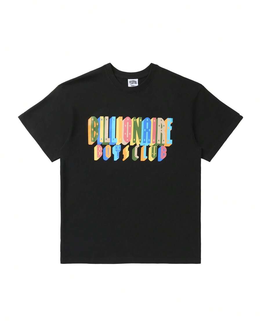 Prism SS Tee Black Unisex Streetwear T-Shirt - 黑色 - 查看 1