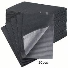 A Large Package Black Disposable Waterproof Anti-Dirty Nail Art Table Mats, Composite Film Material, Tattoo Cleaning Tools, Tablecloth Pads, Nail Art Table Mats - Black - View 6
