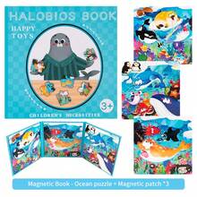Cartoon Colorful Illustration Tri-Fold Large Layout Design, Multiple Styles Available For Free Assembly And Matching, Reusable Sticky, Toddler Focus And Cognitive Game, Home Early Education, Travel Entertainment, Children's Birthday Gift - Multicolor - View 15