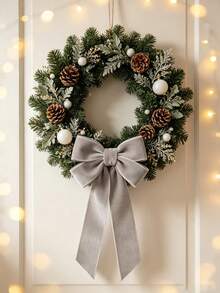 Grey Flocked Ribbon Christmas Ribbon For Gift Wrapping, Christmas Tree Decor, Wreath Decoration, Christmas Hanging Ornaments, Flocked Satin Ribbon Bows 1/4 Inch X 10 Yards (Multiple Sizes Available) With Paper Spool For Easy Storage - Grey Size 10 - View 6