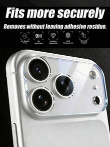 3pcs Full Coverage One-Piece Screen Protector, Acrylic Material, High Definition High Transparency Material Ensures Clear And Vibrant Screen Display, Does Not Affect Visual Presentation. Water-Resistant Design Enhances Practical Protection. Scratch-Resistant Material, Anti-Drop And Anti-Wear, Protects Lens From Scratches. Compatible With IPhone17E/17 Pro Max/17 Pro/17Air/17/16e/16 Pro Max/16 Pro/16 Plus/16/15 Pro Max/15 Pro/15 Plus/15/14/13/12/11 And Other Models - Clear - View 5