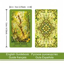 Mazo de Tarot Sunwoven Forest, 78 cartas, hermoso tema de naturaleza, colección de arte, apto para principiantes, con guía de papel en 4 idiomas (EN/RU/ES/FR), regalo de estilo de vida estético - Multicolor - Ver 2