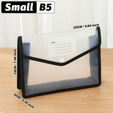 A4/B5/FC Back-To-School Must-Have | Transparent Snap-Button Expanding File Bag,Multi-Color Durable PP Accordion Pocket,Lightweight Waterproof Organizer For Students&Office,Cute Stationery Storage For Campus,Daily Commute, Study Group,Travel - Landscape - View 27
