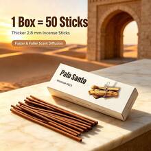1 Kotak Isi 50 Batang Dupa Palo Santo, Tebal 2,8mm, Aroma Kuat, Cocok Sebagai Hadiah Pengharum Ruangan - Multi Aroma - View 8