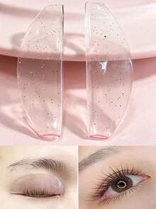 FAMOREYA 1 Pair Reusable Lash Lift Pads - Ultra-Thin Soft Silicone Eyelash Curlers, Self-Adhesive Multi-Purpose Lash Perm Shields For Perming & Dyeing, Tinting Or Extension, Also For Eyebrow Tinting And Lifting,Korean-Style Lash Perm Step 1 - Baby Pink - View 7
