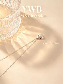 S925 Sterling Silver Irregular Swirl Freshwater Pearl Necklace For Women DD1998 - Silver - View 6
