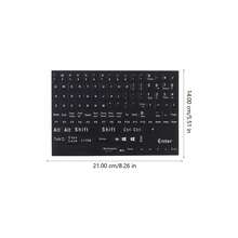 qialeduo 2 Packs QWERTY English Keyboard Letter Stickers, Self Adhesive PVC Key Decals For Notebook Desktop Keyboard - View 2