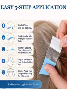 150/72/36PCS Wig Adhesive Film Double-Sided Adhesive Tape For Scalp, Special Waterproof And Sweat-Proof Adhesive For Wig Pieces, Breathable Double-Sided Adhesive Tape. - View 4