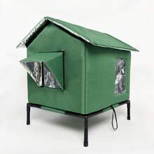 Outdoor Cat House Detachable Elevated Waterproof Pet Bed - Multi-color - View 11