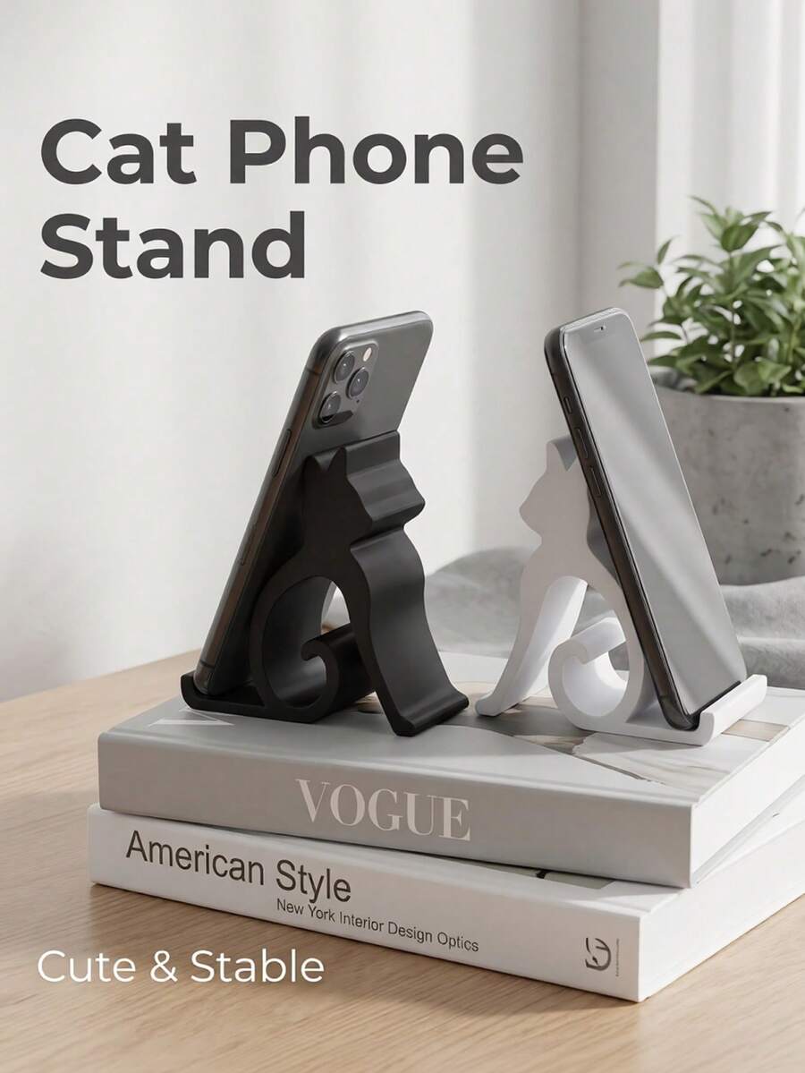 Cat Phone Stand, Suitable For All Phones And Tablets - Multicolor - View 1