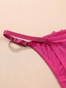 5pcs Sexy Girl Panties Minimalist Sexy Bow Thin Strap Multicolor Comfortable Women's Thong Adjustable T-Back - Multicolor - View 9