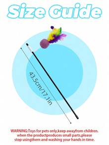 Cat Teaser Wand,Cat Feather Toy,Interactive Cat Toy,Relieve Boredom,Kitten Play Toy,Cat Exercise Toy,Bell Cat Toy - View 2
