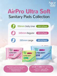 10pcs/Pack 245mm Ultra Thin Soft Women Menstrual Pads - White - View 12