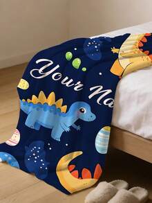 1pc Customized Name Blanket, Personalized Bed Blanket, Butterfly Personalized Blanket, Can Print Name, Personalized Blanket, Cute Blanket, Comfortable Blanket, Home Gift, Birthday Gift, Christmas Gift, Personalized Gift, Gift For Son/Daughter, Gift For Friends, Fleece Throw - Style 2 - View 4