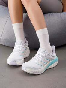 Adidas Women's Running Shoes CUSHIONNOVA Fitness Training Breathable Lightweight Shock-Absorbing Running Shoes LC3750 - White/White Metallic/Purple - View 4