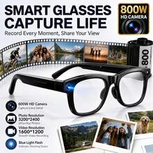 SENBONO Smart Glasses With Camera, 8MP Camera, Supports Photo, Audio Recording, Video Recording, Translation, Bluetooth Calls & Music, Touch Control, AI Recognition, Suitable For Travel And Outdoor - View 4