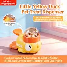 4pcs Set Interactive Duck-Shaped Pet Feeding Toy With Press-And-Rotate Treat Dispenser, 3 Sizes Of Treat Inlet Design, Durable Plastic Material, Suitable For Cats And Dogs, Intelligence Training And Anti-Choking, For Living Room/Outdoor/Garden Use, Universal Fit For Various Pet Breeds And Sizes, 20 Application Scenarios Puzzle Feeder - 500ml - View 2