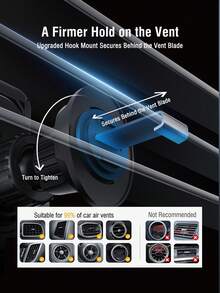 REMAX 15W無線充電車用手機支架，自動夾緊出風口式安裝，適用iPhone、Samsung、Android，快充支架附RGB氛圍燈，單手操作，90°旋轉，防滑矽膠墊，穩定不晃動設計，汽車配件 - 彩色 - 查看 8