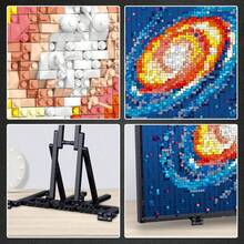 Pixel Art Painting Building Blocks Set, Galaxy MOC Assembly Model Kit, Pixel Sunflower Painting Frame Building Blocks Set, World Famous Paintings Series Building Blocks Set, Creative DIY Home Office Wall Decor, Mini Building Blocks Collectible Toy - Multicolor - View 8