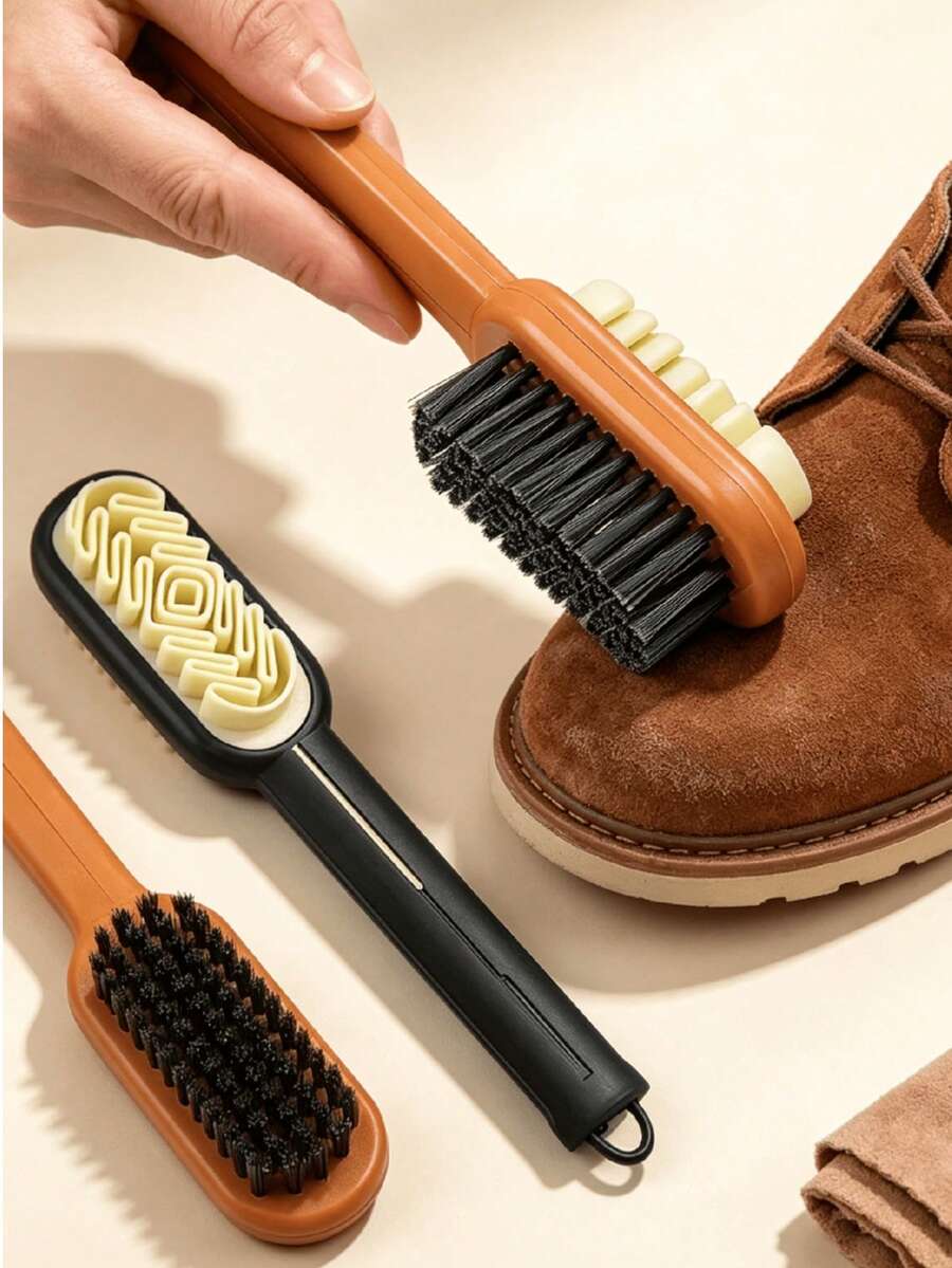 2-In-1 Suede Brush, Shoe Brush, Eraser And Brush Set - Gentle And Effective Shoe Care, Removes Dirt And Stains. Suede Cleaning Kit, Suede Cleaner, Cleaning Supplies, Travel Essentials, Cleaning Brush, Cleaning, Shoe Washing, Kitchen Tools.