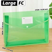 A4/B5/FC Back-To-School Must-Have | Transparent Snap-Button Expanding File Bag,Multi-Color Durable PP Accordion Pocket,Lightweight Waterproof Organizer For Students&Office,Cute Stationery Storage For Campus,Daily Commute, Study Group,Travel - Landscape - View 55