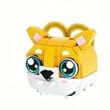 Cute Pet Themed Series Pull-Cord Building Blocks, Durable And High-Quality, Suitable For Sharing, Entertainment And Educational Games - Fun Assembly Building Blocks Toy, Vibrant Colors And Full Of Creativity. Various Cute Pet Building Blocks/Animal Models/Desktop Decorations/Pet Models, Perfect Christmas Gift/Birthday Gift/Classroom Reward For Youth. - Animal Building Blocks - View 6
