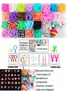 Colorful Rubber Band Weaving Set, Multi-Color Rubber Band Weaving Strips, Suitable For DIY Bracelets And Beaded Jewelry, Perfect Gift For Beginners (Random Colors) - Large Gift Box - View 13
