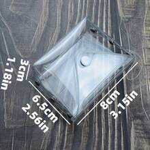 5/10pcs Simple Transparent PVC Square Snap Coin Purse, Portable Mini Coin Bag, Multifunctional Earphone, Jewelry, Cosmetics, Travel Small Card Bag. - Multicolor - View 4