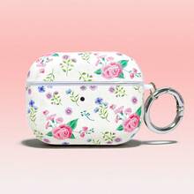 Ditsy Floral Leather Protective Case For AirPodsPro3 Hard PC Shell, With Metal Ring PU Cover Compatible With AirPodsPro2/4 Models - Multicolor - View 16