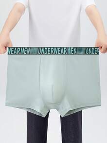 4pcs Plus Size Men's Underwear, Casual Boxer Briefs, Breathable Comfortable Elastic Boxer Shorts, Sports Shorts - Multicolor - View 5
