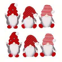 6pcs, Festive Tableware Storage Set, Table Forks, Spoons, And Placemats, Tableware Pocket Set, Decoration - Red - View 8