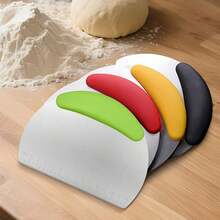 1pc Stainless Steel Dough Cutter, Practical Yellow/Red/Green Random Color Dough Cutter With Scale, Antibacterial Baking Scraper, Suitable For Baking - Random Color - View 7