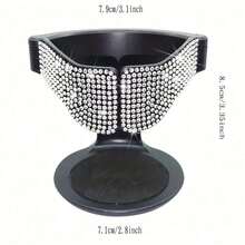 1pc Car Cup Holder, Rhinestone Crystal Car Air Vent Cup Holder, Beverage Cup Holder, Air Vent Ashtray Holder, Storage Rack - Rhinestone Cup Holder - View 5