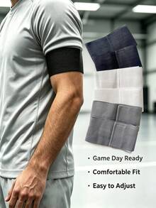 Football Sports Accessories Anti-Slip Captain C Armband Sleeve Patch Green Yellow Blue Orange Red Fuchsia 6 Colors Available - Multicolor - View 2