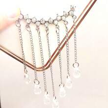 Tassel Phone Case Pendant DIY Tassel Charm Phone Case Pendant Decoration Accessories Beauty Rhinestone White Fashion Crystal - White Tassels - View 5