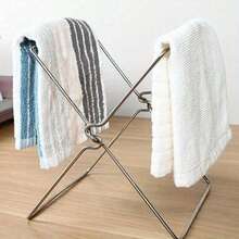 2pcs Kitchen Floor/Desktop Trash Can Holder, Foldable Storage Rack For Plastic Bags And Dishcloths, Suitable For Party, Buffet, Restaurant, Home Supplies, Camping, Kitchen Tools, Suitable For Restaurant And Home Use, Outdoor Activities, Outdoor Dining - Multiple Colors - View 5