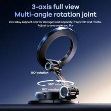 REMAX Universal Car Phone Holder Mount With Strong Suction Cup, 360° Rotation & Adjustable Extendable Arm, Fits 4-7.2 Inch IPhone & Android Phones, Dashboard Windshield Phone Stand For Hands-Free Navigation, Car Accessories & Car Essentials, Car Stuff - Black - View 4