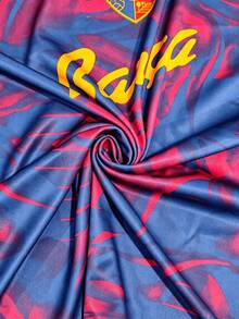 Men Custom Barca Blaugrana Soccer Jersey, Personalized Name Number Cosmic Print Football Shirt Fan Gear Training Match Daily Gift - Multicolor - View 9